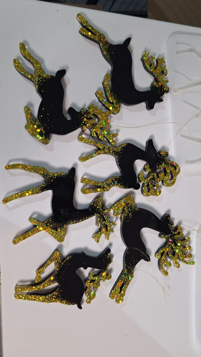 com-four® 3X Lapins décoratifs en métal - Lapins de Pâques aux Couleurs