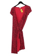 Phase Eight Wrap Midi Dress UK10 in Red