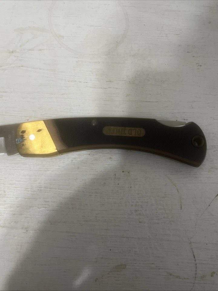 SCHRADE+ OLD TIMER 6OT LOCKBACK POCKET KNIFE FOLDING  USA VINTAGE - Image 2 of 4