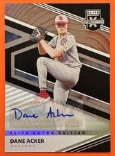 2020 Panini Elite Extra Edition - Dane Acker #134 Auto (AU, RC)