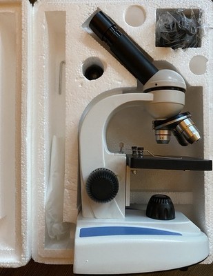 Amscope Kids Biological Microscope XSP-116F Kit with Camera, Slides, and Extras