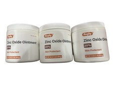 Rugby Zinc Oxide Ointment for Diaper Rash 1lb Jar - 3 Pack -Exp 10-2027