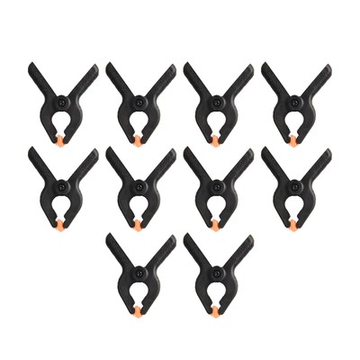 Heavy Duty 10 Piece Set of 2 Inch Spring Clamps with Plastic Nylon Grip