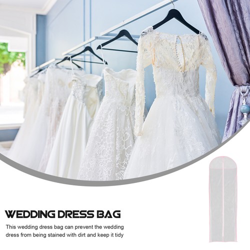 Dress Dust Cover Bride Bridesmaid Clothing Bags Bridal Costume for Gown - Imagen 6 de 12