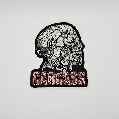 Carcass Necroticism Red Logo Border EMBROIDERED PATCH