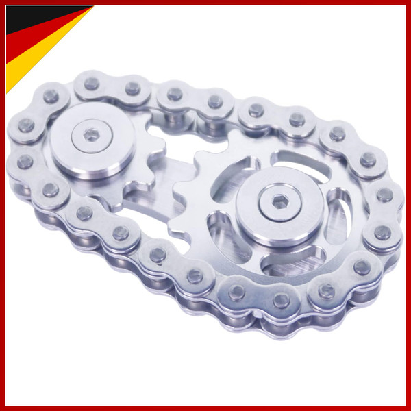 Fidget Spinner Linkage Design 2 GäNge Metall Edelstahl Langlebig Spielzeug-image