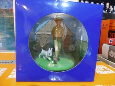 FIGURINE SCENE TINTIN EXPLORATEUR TRES BON ETAT - A COLLECTIONNER - Photo 1/2