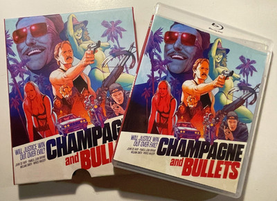 USED GREAT Champagne and Bullets Blu Ray Vinegar Syndrome John De Hart