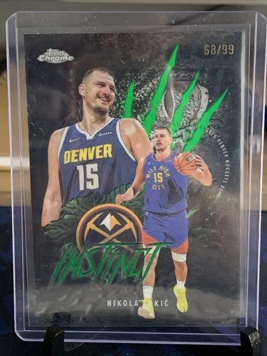 2025 Topps Chrome Nikola Jokić Refractors Green (RAW)