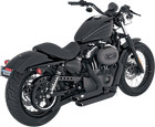 Vance & Hines Black Shortshots Staggered Exhaust Harley Sportster 04 13 XL 47219