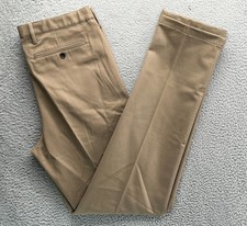  65 New Lands' End Men's Tailored Fit No Iron Chino Pants Brown 36x35