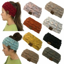 Fashion Women Winter Knitted Ear Warmer Headband Crochet Wool Hairband Hat New