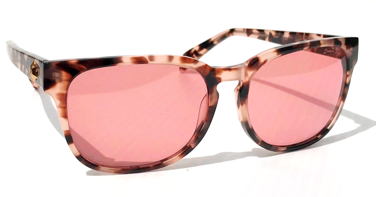 Draper James BLANCHE Blush Tortoise Frame Pink Lens Women
