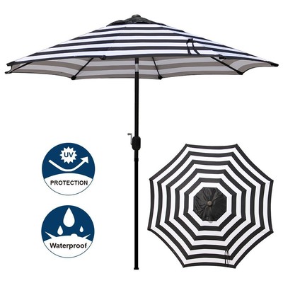 Outdoor Patio 11 Ft Market Umbrella With Push Button Tilt With Palm Green Shade For Sale Online Ebay