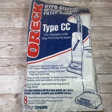 Pack of 8 Oreck XL Type CC Vacuum Cleaner Bags CCPK8DW. Sealed