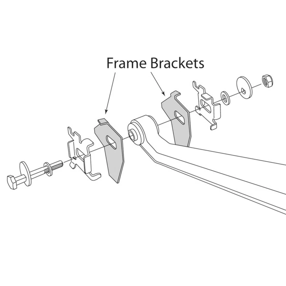 Kit de pernos de leva engrasable con rueda de inclinación delantera ajustable 02-05 Ram 1500 Foto 3 de 4