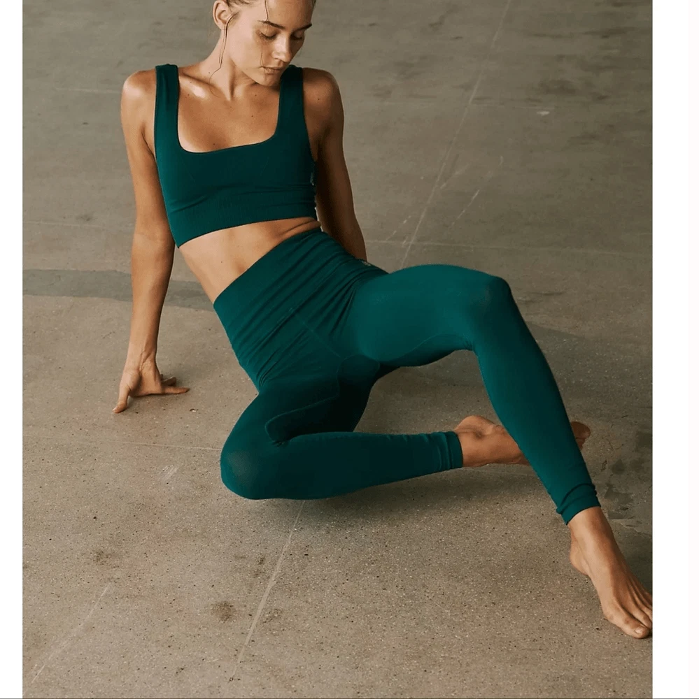 Free People Good Karma Green Leggings XS/S