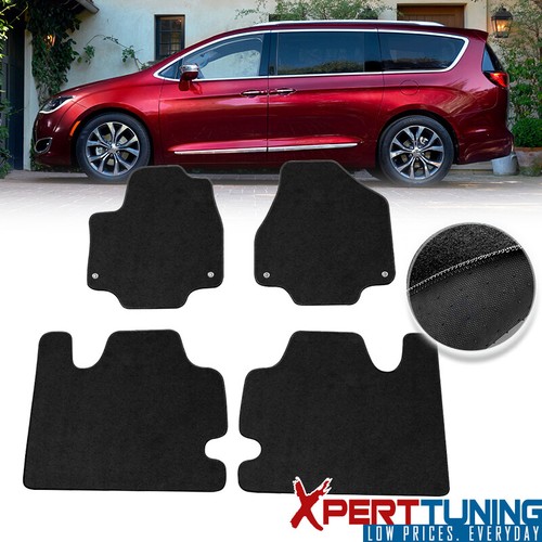 Fits 1721 Chrysler Pacifica Nylon Floor Mats Black Carpet Front Rear