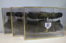 Detroit Tiger Tigers Baseball Bridal bride Garter set. Leg toss Groom arm band