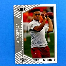 Tua Tagovailoa 2020 Sage Hit Rookie Card #13 Miami Dolphins Alabama Crimson Tide. rookie card picture