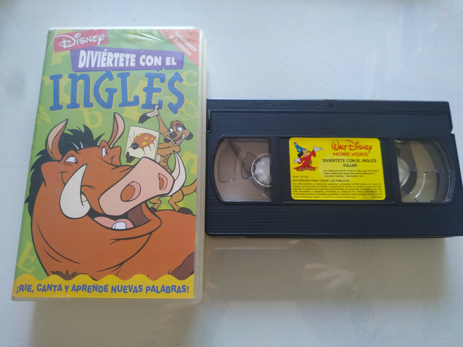 Have Fun with English 1998 WALT DISNEY - VHS Tape Spanish - 3T