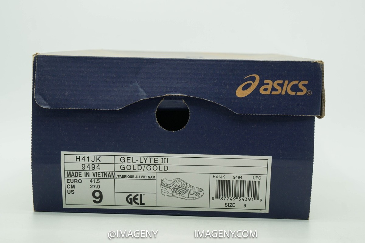 ASICS GEL LYTE 3 USED SIZE 9 KITH USA GOLD RED WHITE NAVY ASICS GEL LYTE 3 USED SIZE 9 KITH USA GOLD RED WHITE NAVY