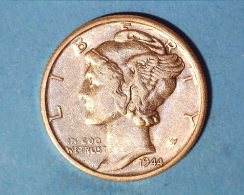 1944-S MERCURY DIME***~ AU **413-4