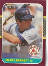 FREE SHIPPING-MINT-1987 Donruss Opening Day  Marty Barrett #188 RED SOX
