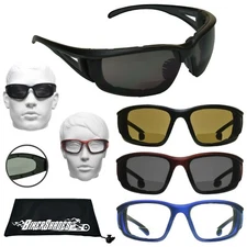 Motorcycle Safety Bifocal Sunglasses Readers Foam Padded Men Z87 Wind Resistant
