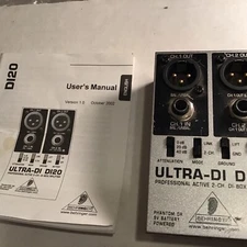 Behringer ULTRA-DI DI20 Professional Active 2-Channel DI-Box/Split, Ultra-flat