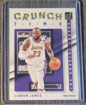2021-22 DONRUSS CRUNCH TIME PRESS PROOF LEBRON JAMES