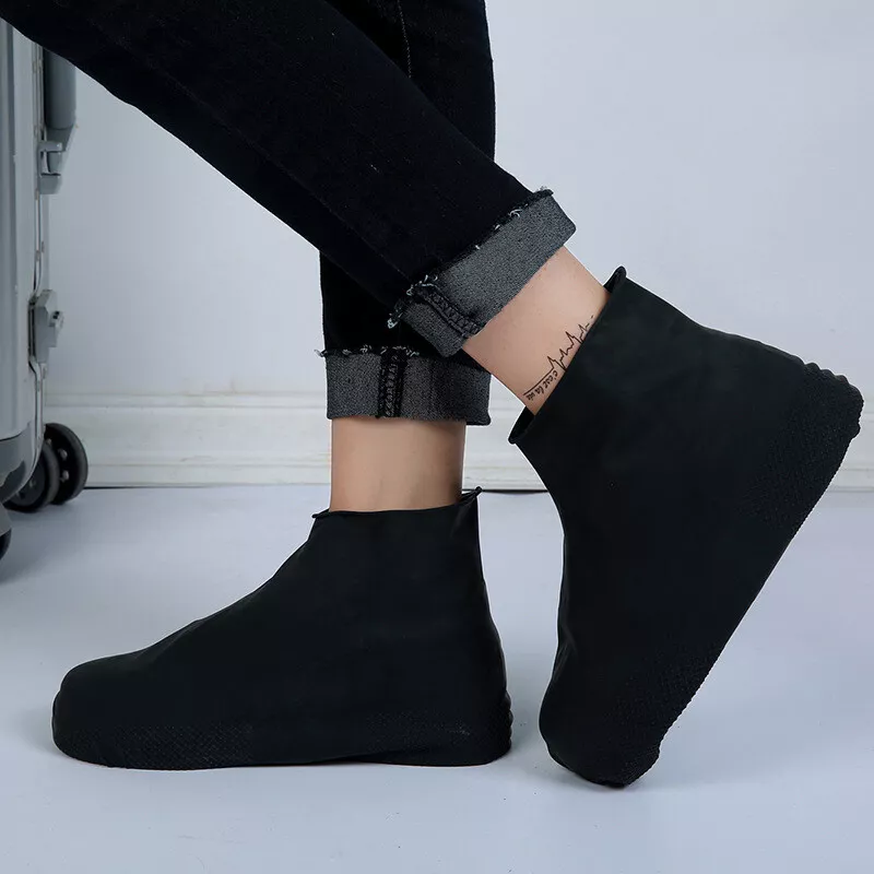Mens rubber deals shoe covers