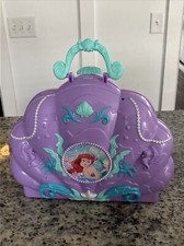 Disney Princess Ariel Lights And Music Portable Table Top Vanity Case JAKKS