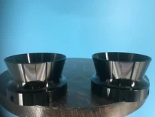 Burlington Recording Aluminum Black Trumpet ONLY for 1/4"NAB Hub Adapters (PAIR)