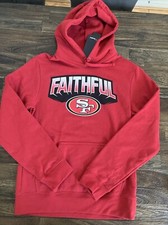 San Francisco 49ers Red Pullover Hoodie Fanatics Men’s Small Sweatshirt NFL