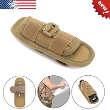 Tactical LED Flashlight Pouch Holster Duty Belt Torch Holder Nylon Carry Case