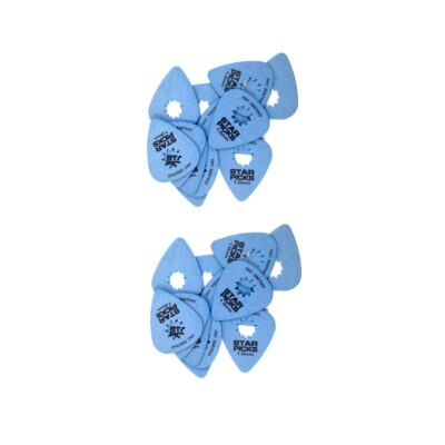 Everly Star Guitar Picks 24 Pack 1.00mm Super Grip Blue