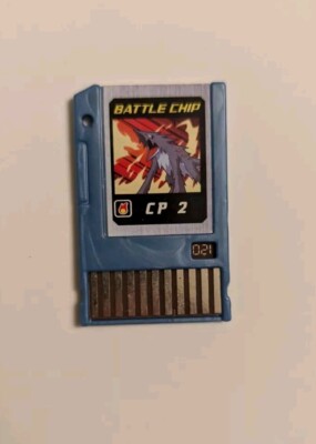 Megaman Battlechip 021 CP 2 TAKARA 2004 Battle Chip Mega Man CP2 Untested 