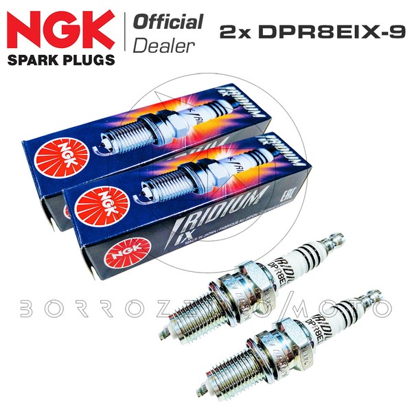 2 Kerzen NGK Iridium DPR8EIX-9 Cagiva Gran Canyon 900 1998>2000-image