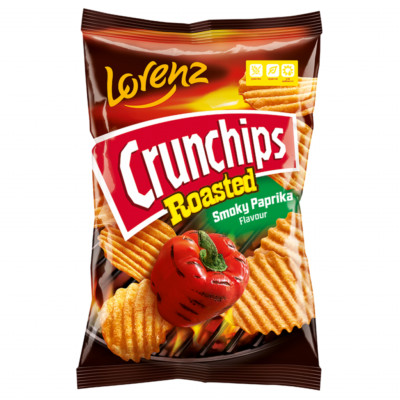 3PACK X Lorenz Potato Chips Crunchips X-Cut  Smoky Paprika 130 Gram
