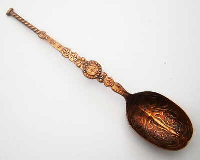 SV524) Goldfarben Königliche Krönung Salblöffel Souvenir Löffel