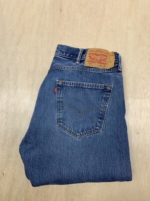 LEVIS 501 Jeans Mens Sz W38 L32 Regular Fit Straight Button Fly