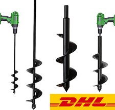 Erdlochbohrer 300mm Bohrmaschine Handbohrer Erdbohrer Pflanzbohrer Pfahlbohrer