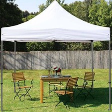 Gazebo Pieghevole 3x3m Tenda Pieghevole Giardino Mercato Gazebo PROFESSIONALE Acciaio Bianco
