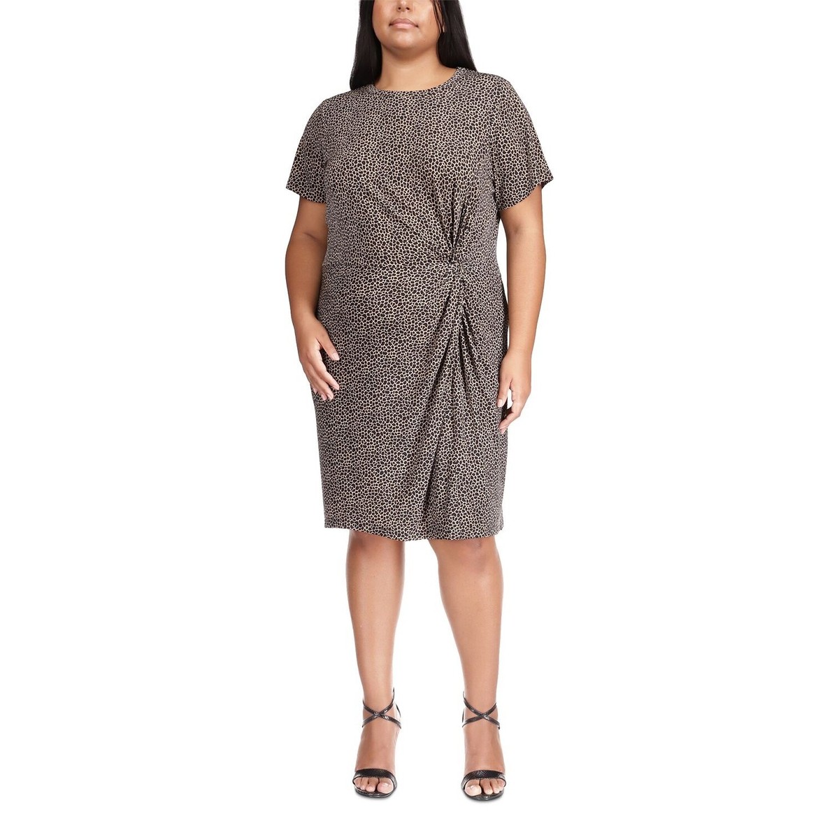 princess polly baby blue dress Michael Michael Kors snakeskin-print Midi Dress | Neutrals main image 0