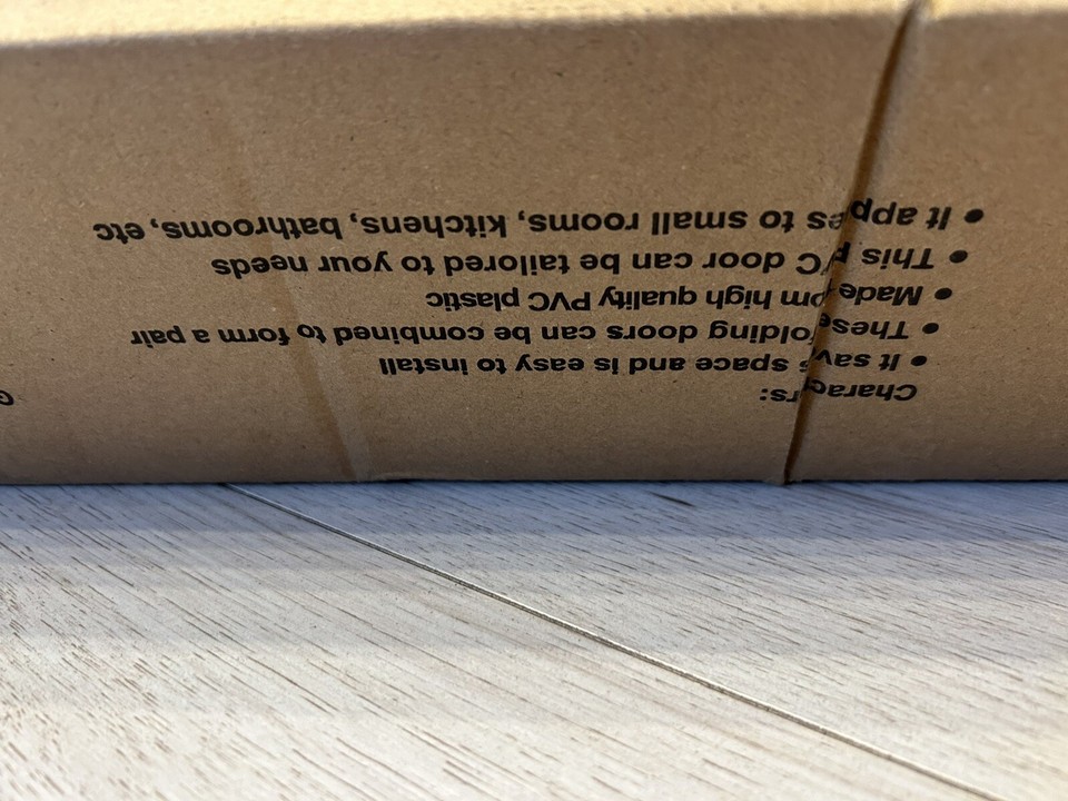 Internal Folding Door PVC Sliding Panel Glass Folding Door Walnut Color