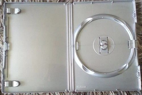 10 x used single Silver replacement DVD cases suitable for Dr. Who discs vgc
