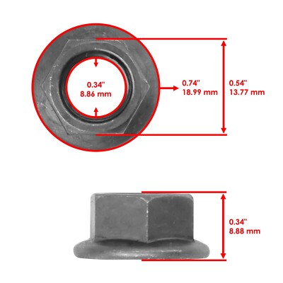 Caltric 90185-14070-00 901851407000 Self Locking Nut For Yamaha | eBay