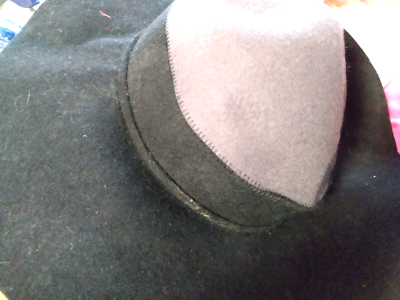 NWT $48 Nordstrom Wool Felted Wide Brim Gray Black WINTER  display picture 1