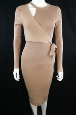 MOOCCI Nude Fitted Stretch Dress Size UK 8/10